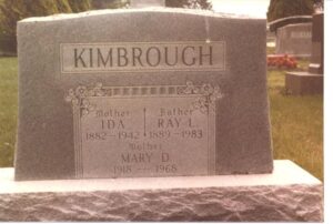 Bro & Sis Kimbrough tombstone 
